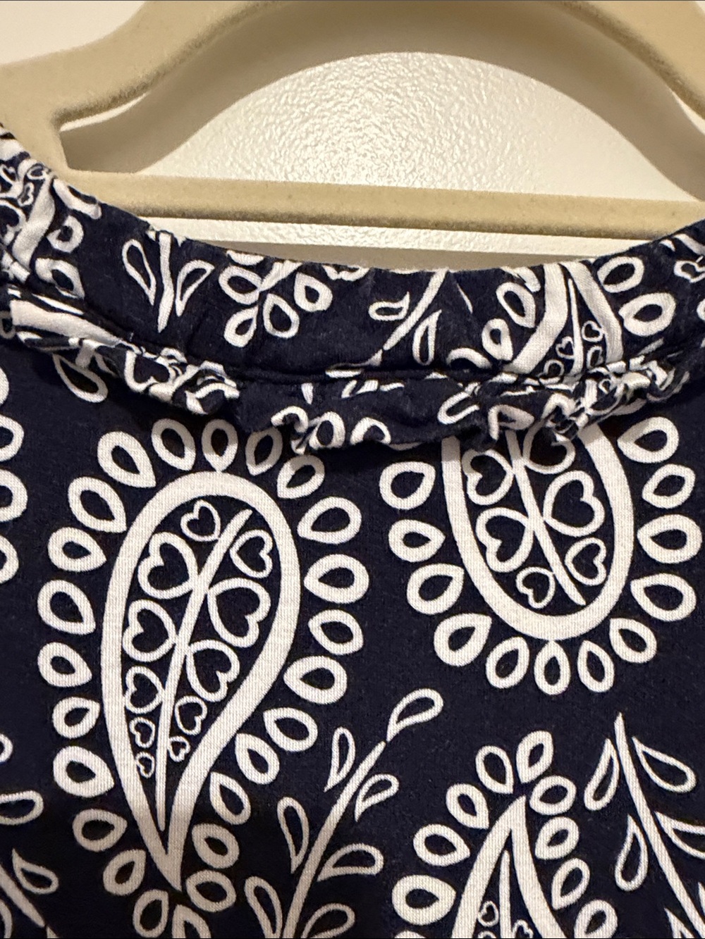 Boden Navy and White Paisley V‑Neck Maxi Dress - Picture 6 of 9